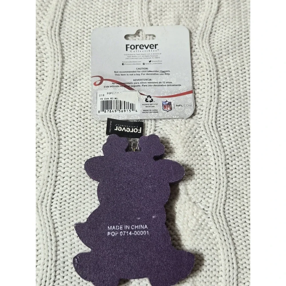 Minnesota Vikings Reindeer Foam Christmas‎ Tree Hanging Ornament NFL Football